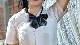 💦Beautiful natural girl with big tits takes it all💦