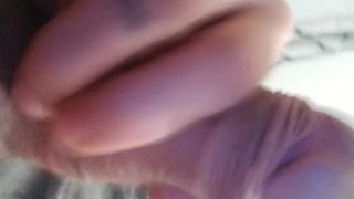Just playing with my cock while the wife js busy