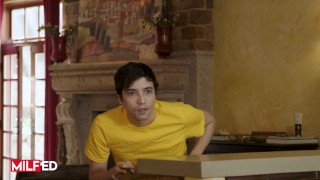 MILFED - Milf Victoria Zdrok Catches Her Stepson Ricky Jerking Off And Joins Him For A Naughty Fuck