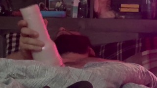 Husband fills fleshlight