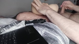 Playing and fucking my sex doll