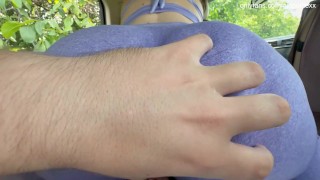 Risky Grinding on Dick and Making Stepbro Cum