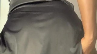 I squirt and cum all over my bed before going to work