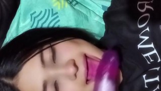 💦My wife's stepsister walks into our room while we were fucking💦