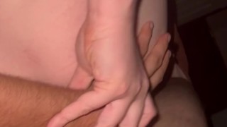 Hubby destroying that pussy w/ cum shot