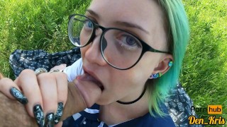 cute schoolgirl with glasses loves sex after school