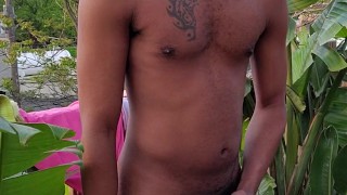 PUBLIC JERK OFF!! Kennie Jai jerks in public and shoots!
