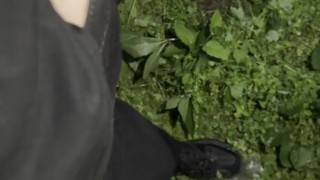 Risky jerk off in the forest - IkaSmokS