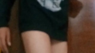 Showing my butt and panties