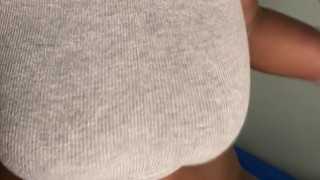 SENSUAL EBONY CREAMS FROM A BIG DILDO &FINGER FUCKING