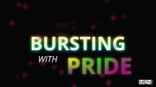 MEN - Bursting With Pride Trent King and Felix Fox hit it On Pride Float