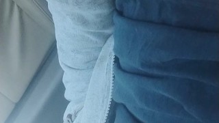 Jacking off Extremely public parking lot 💦🥵