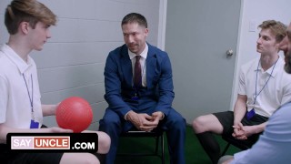 Gay Porn Parody~Severance~Sexerance Part 3~Daddy Fantasy Fulfilled~Twink’s First Dick~Free Full SFW