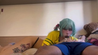 BRAZILIAN HATSUNE MIKU BLOWJOB AND CUM IN MOUTH ft. QroZne