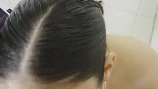 JUICY CURVY LATINA GIVES ME A GOOD BLOWJOB