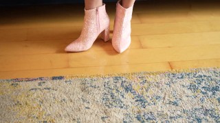 Shoshanna Poses in Her Favorite Lingerie Set