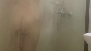 Voyeur Shower Compilation: Redhead Caught Bathing And Touching Herself Softly
