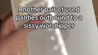 Used panties for a worshiper
