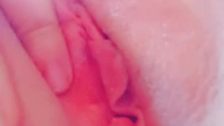 Laying on the couch.. would you be able to keep your fingers out of this pussy?