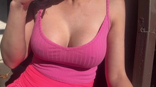 Italian Big Tits Artemisia Love Hot Solo Smoking Session and boobs bouncing OF@ArtemisiaLove101