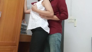 Horny office girl gets fucked by her coworker