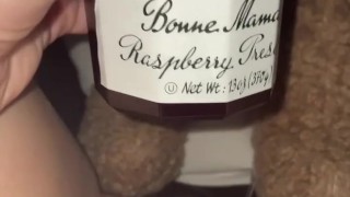 UR MOM'S RASPBERRY HOME JAM&MY TEEN PINK PUSSY&GLASS DILDO-AMATEUR-ARABIAN SNOWWHITE-LOS ANGELES G