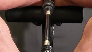 Uncut lad fucked by sexmachine, a lot of moaning