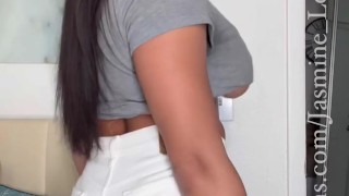 Tgirl Jasmine Lotus strokes