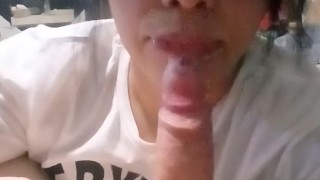 Best friend Sucking my cock