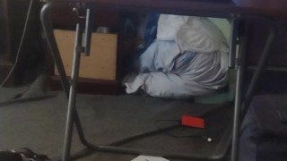 Tattoo Freak Rub His Own Cock On His Tight Asshole and Fucks Himself Then Pulls Out and Squirts