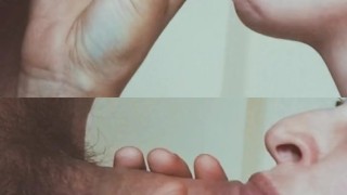 Enjoy the video, I enjoy his milk, he cums in my mouth