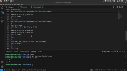 #47 Separate our class into separate .cpp and .h files and overload the % and comparison operators